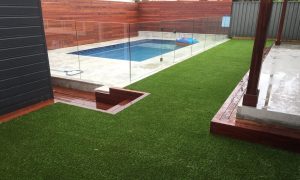 Stonedge Gardens Caringbah Synthetic Lawn and Pool Paving Completed Work